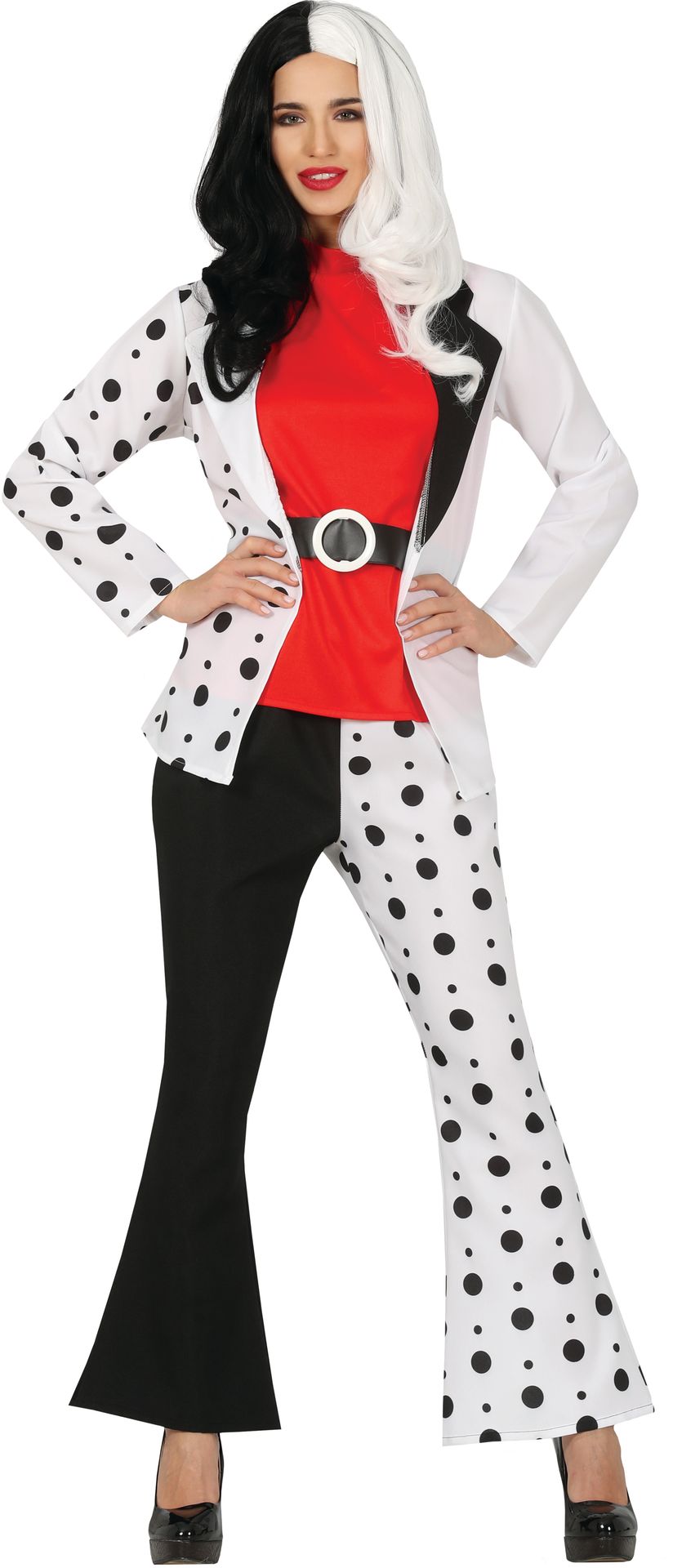Cruella dalmatiers pak vrouw