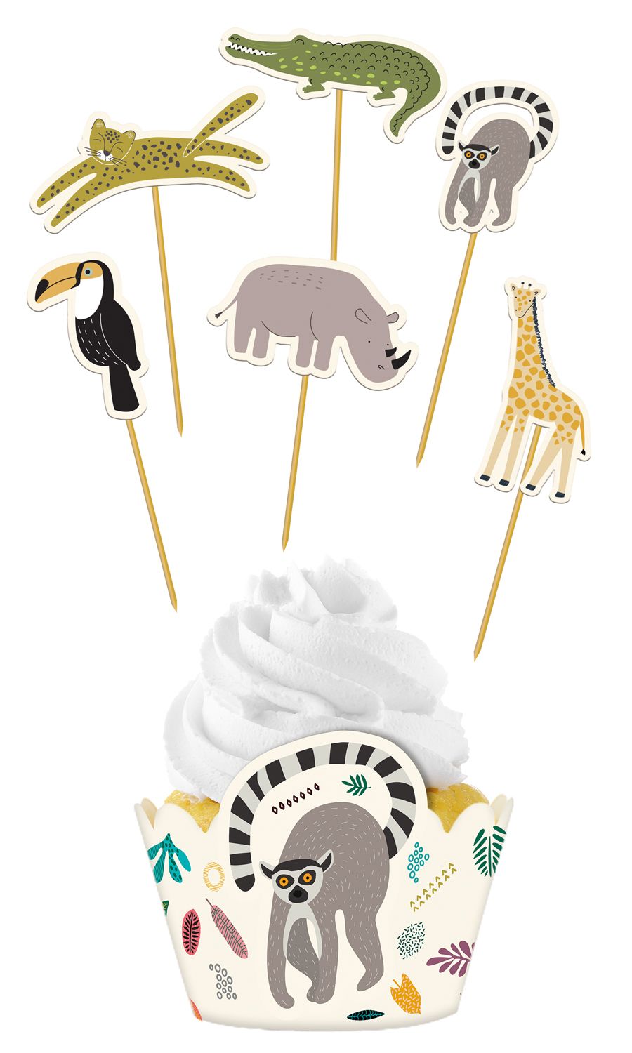 Cupcake Decoratie Set Dieren