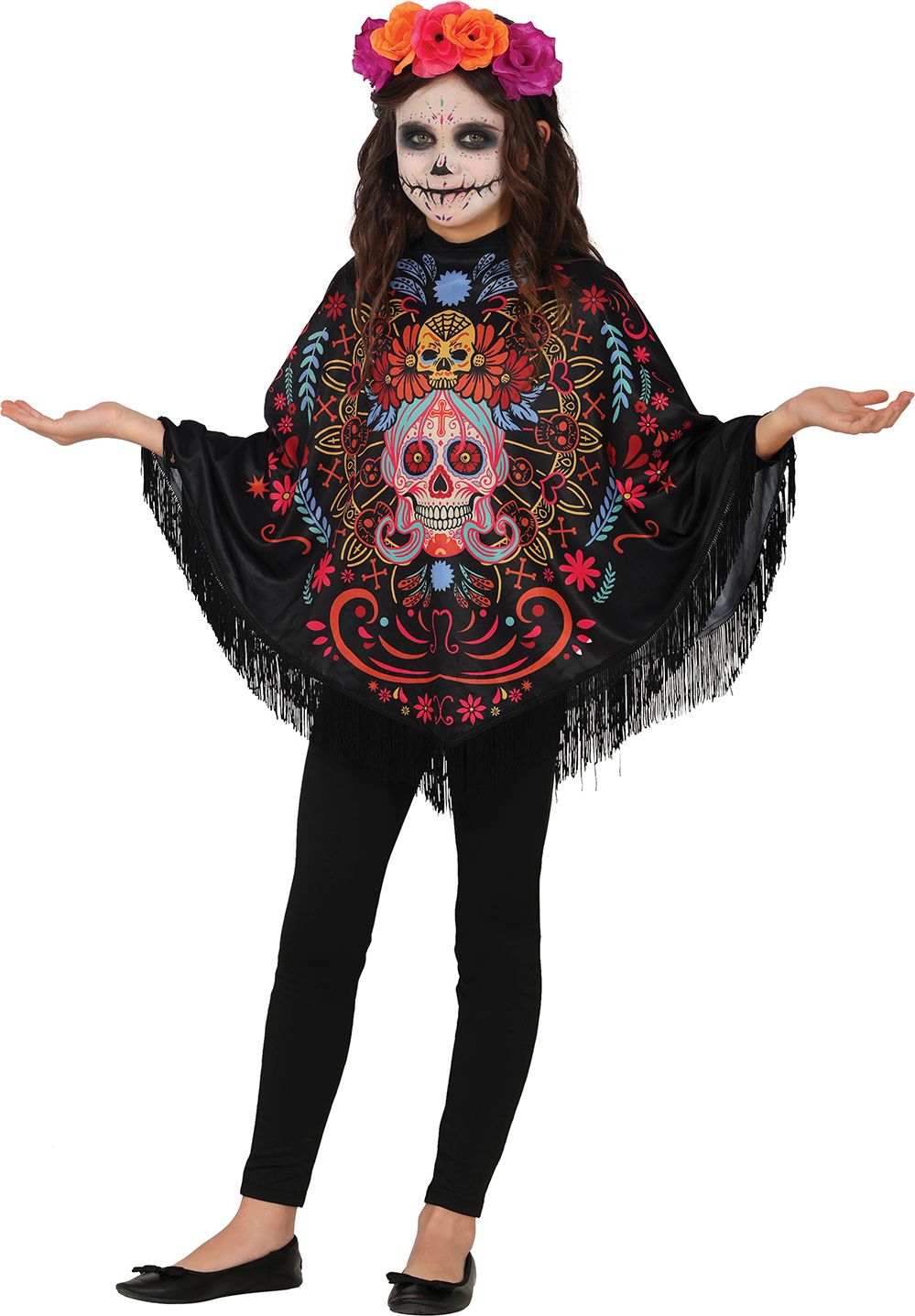 Dag Van de Doden Poncho Kinderen