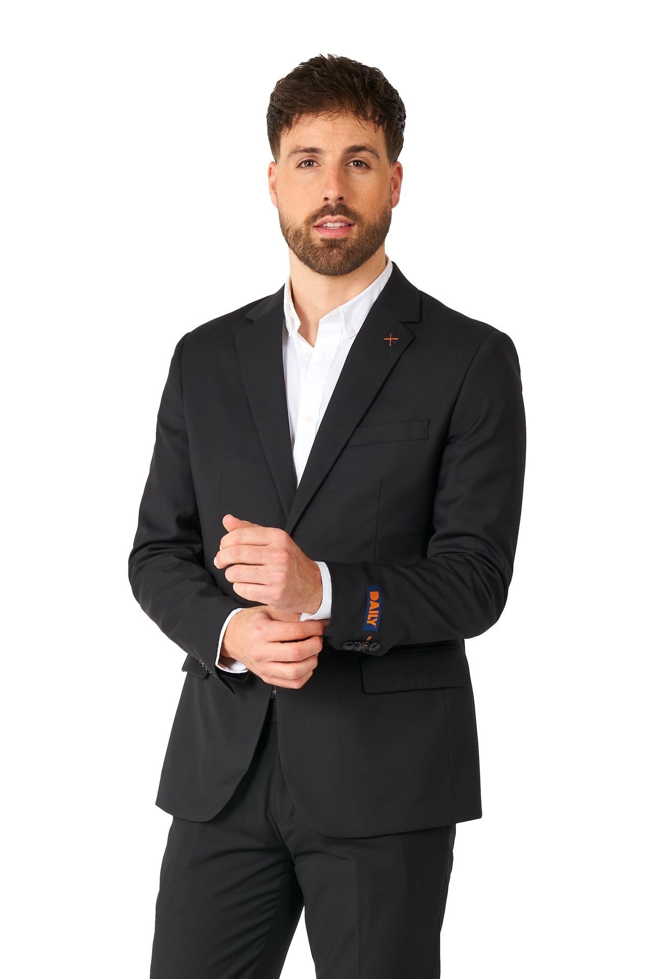 Daily Deep Black suit Heren Opposuits