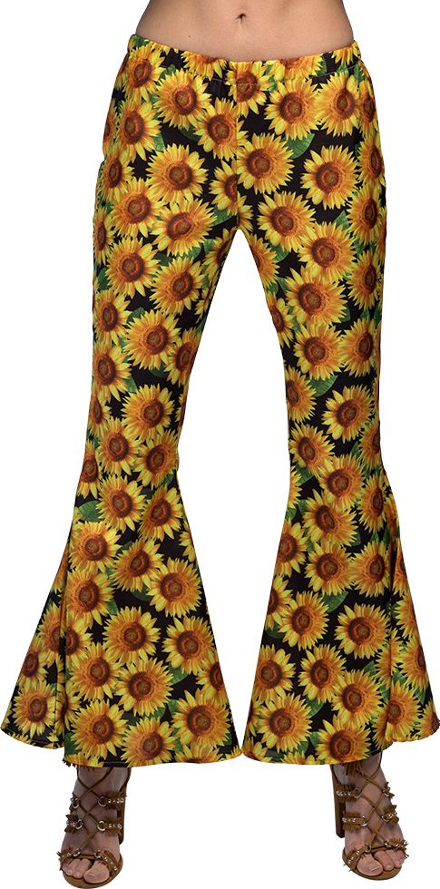 Dames Flarebroek Sunflower Multikleur Hippie