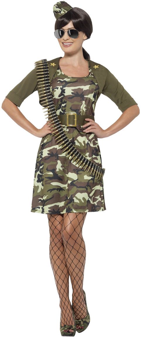 Dames oorlog outfit camo