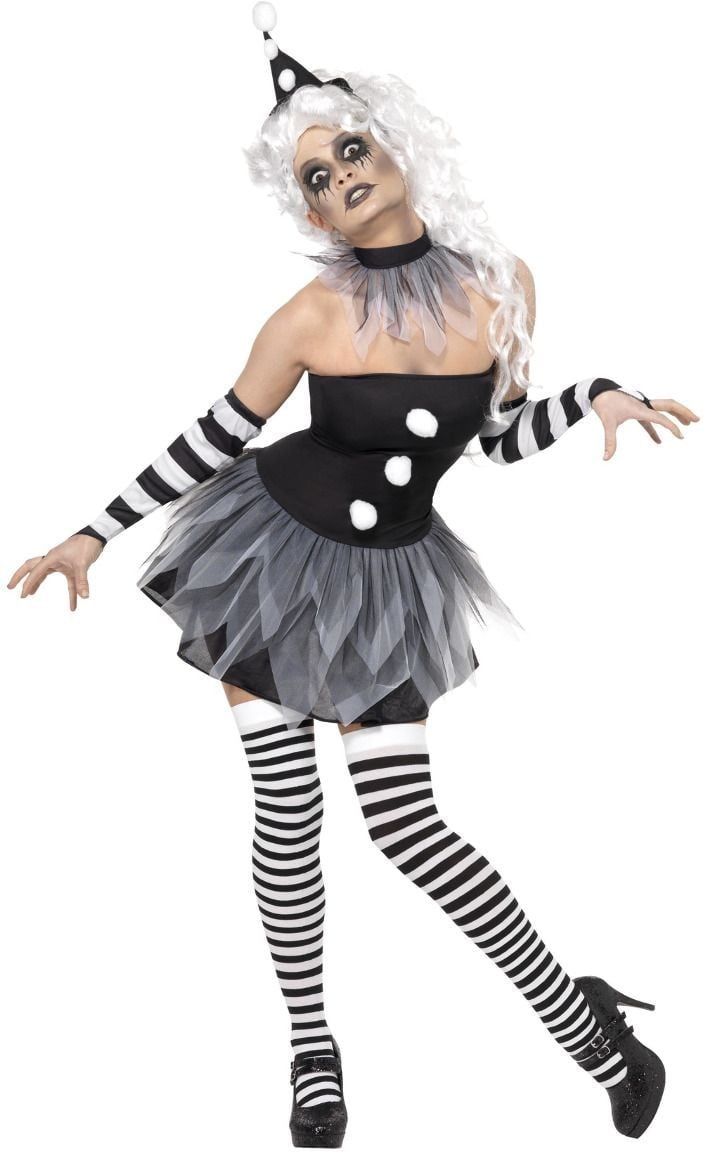 Dames pierrot horror pakje