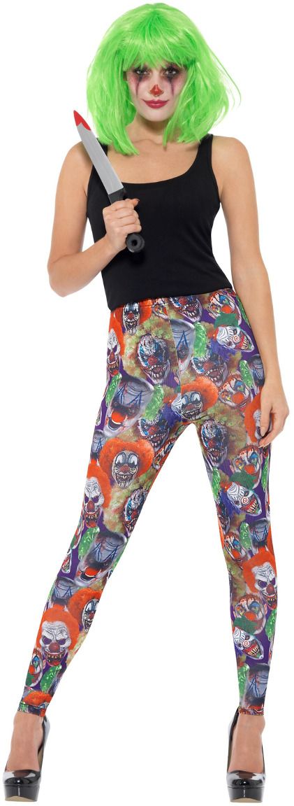 Dames scary clown leggings
