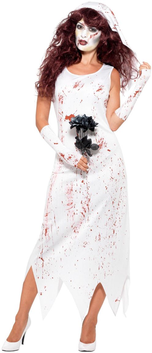 Dames zombie bruidsjurk