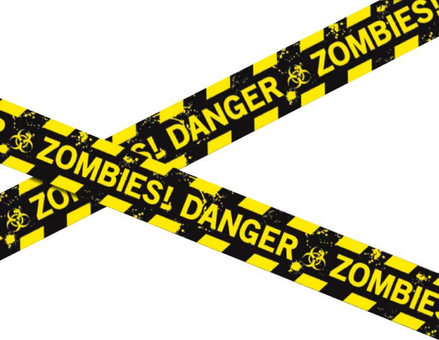 Danger zombie afzetlint