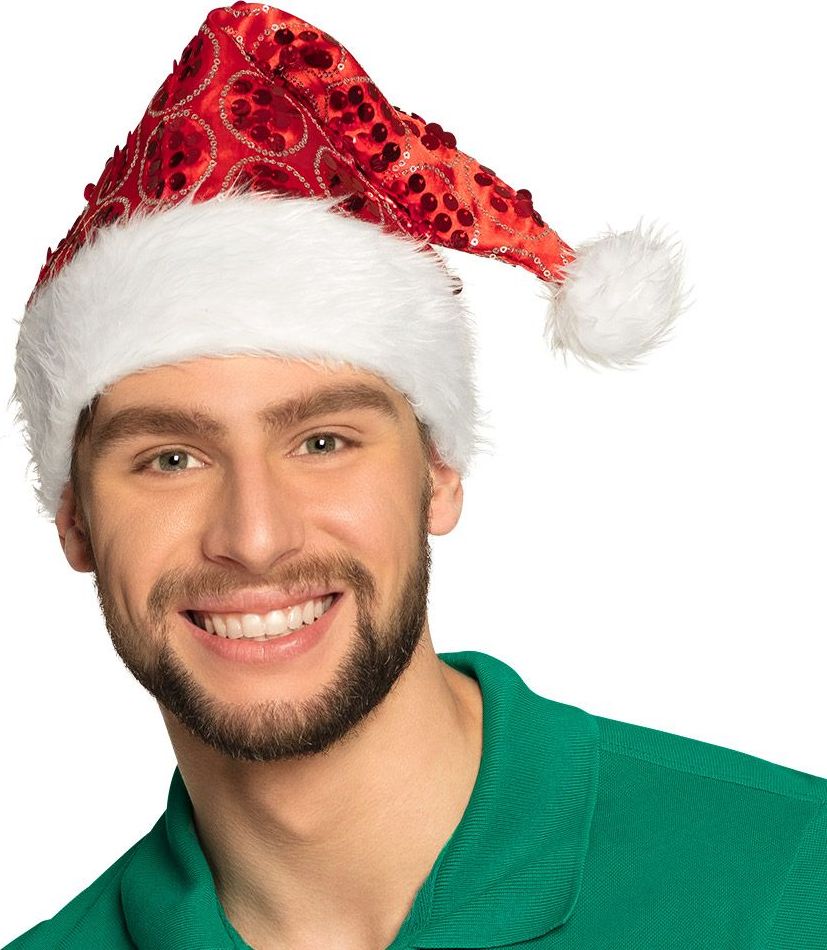 Dangling pailletten kerstmuts