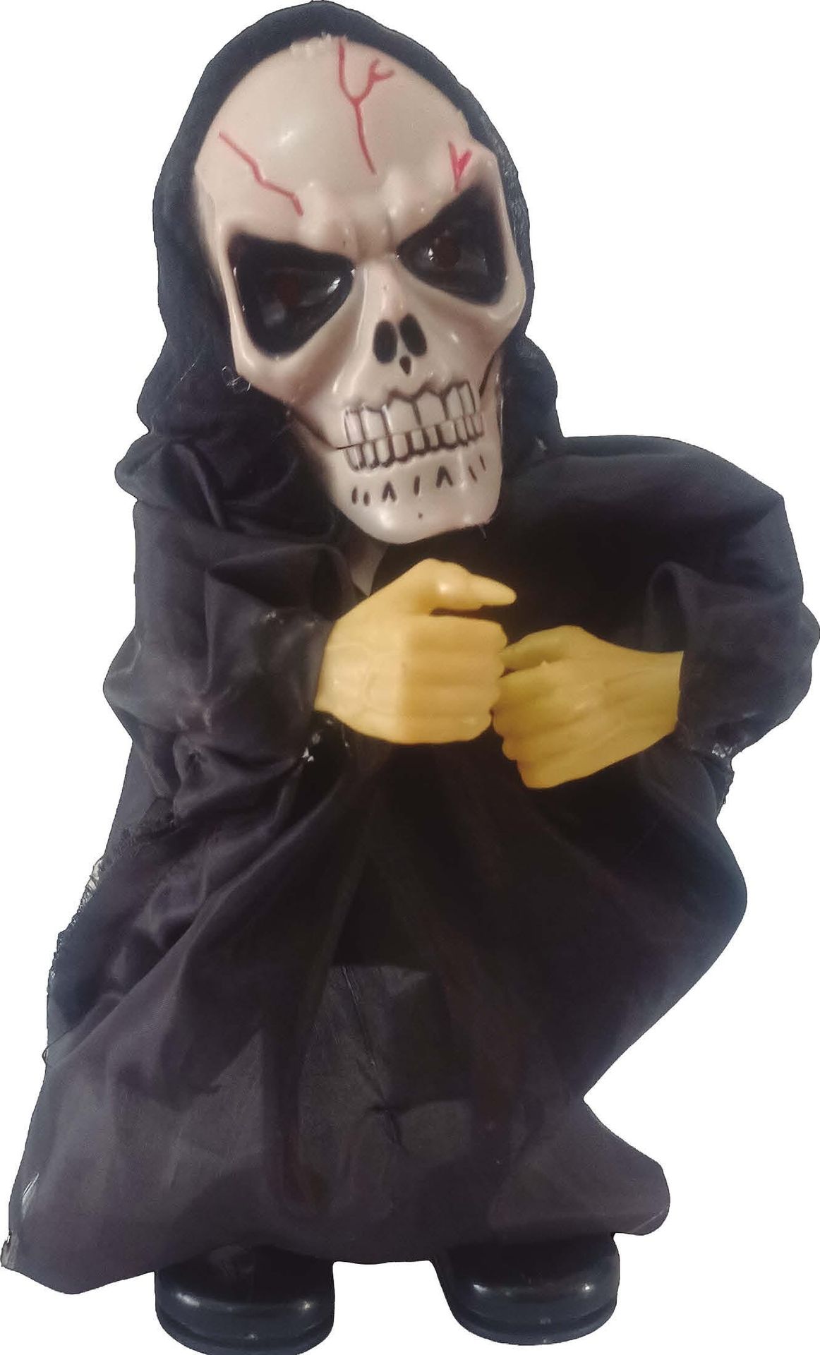 Dansend skelet met verlichting, geluid en beweging 29 cm halloween