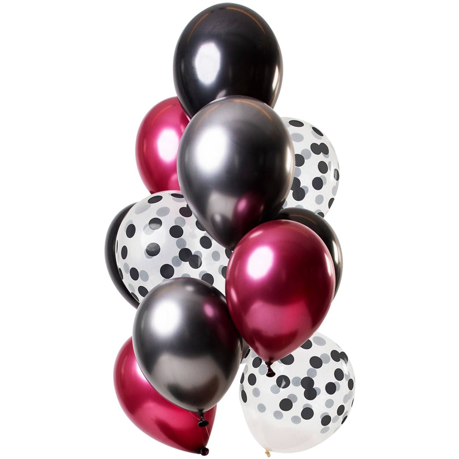 Dark richness party ballonnen 12 stuks