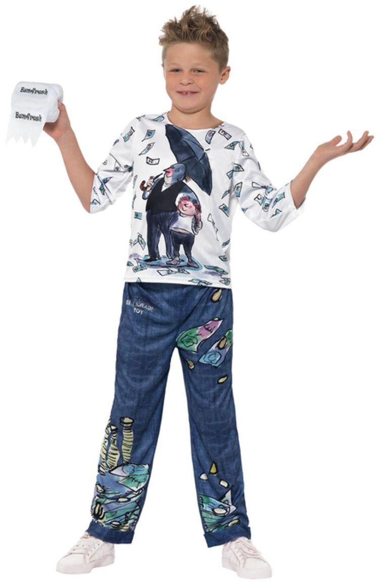 David Walliams Billionaire Boy outfit