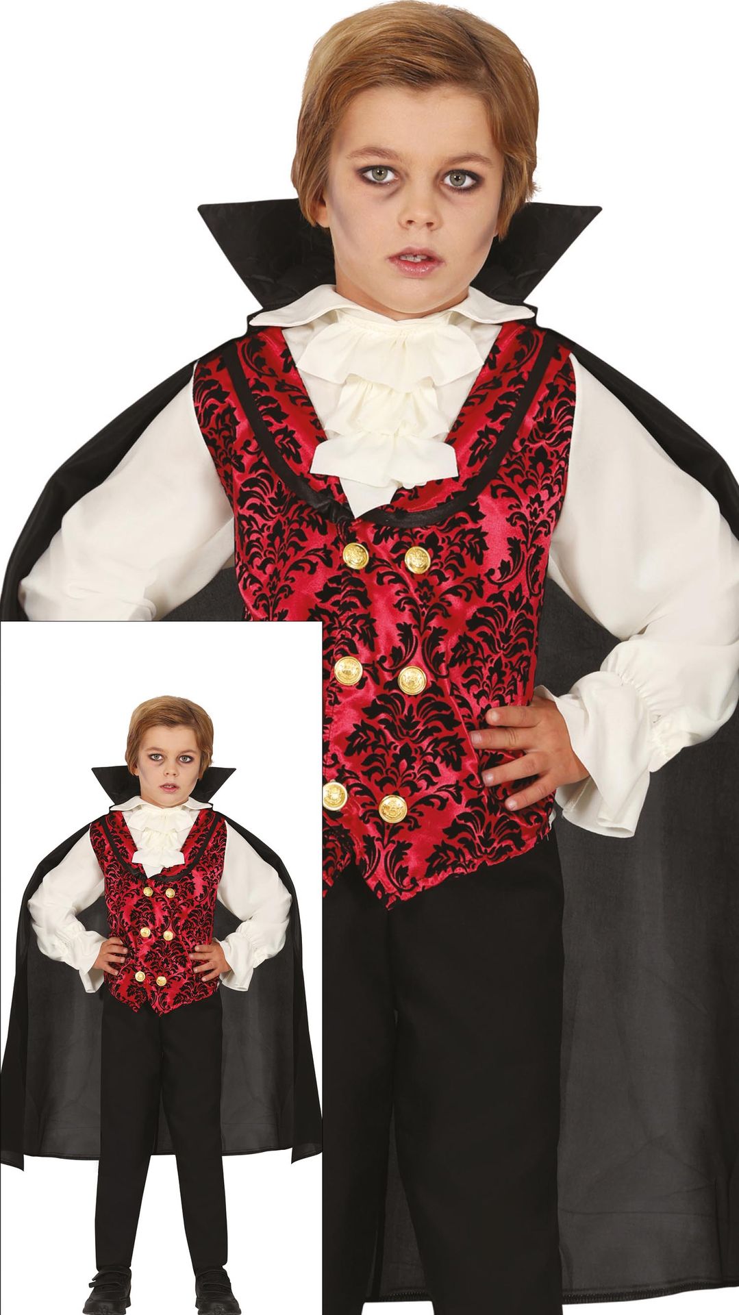 Deftige vampier kostuum halloween kind