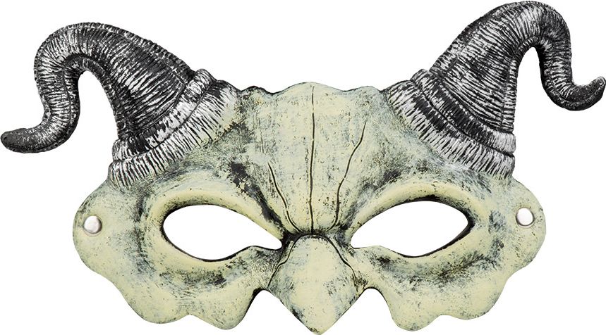 Demonisch halfmasker foam skelet