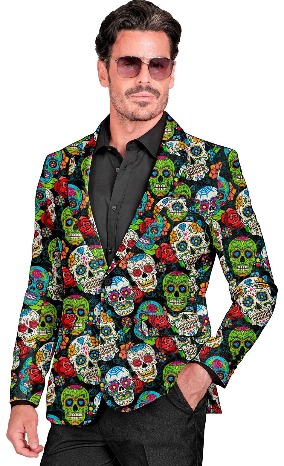 Dia de los muertos colbert gekleurd mannen