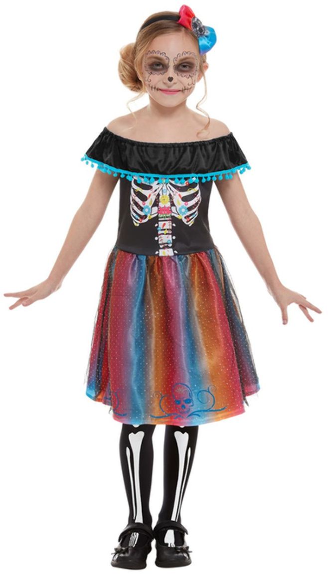 Dia de los muertos kostuum meisjes