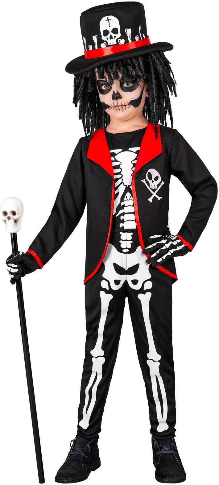 Dia De Los Muertos Priester Pak Jongens Zwart