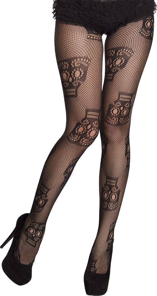 Dia de los muertos schedel panty