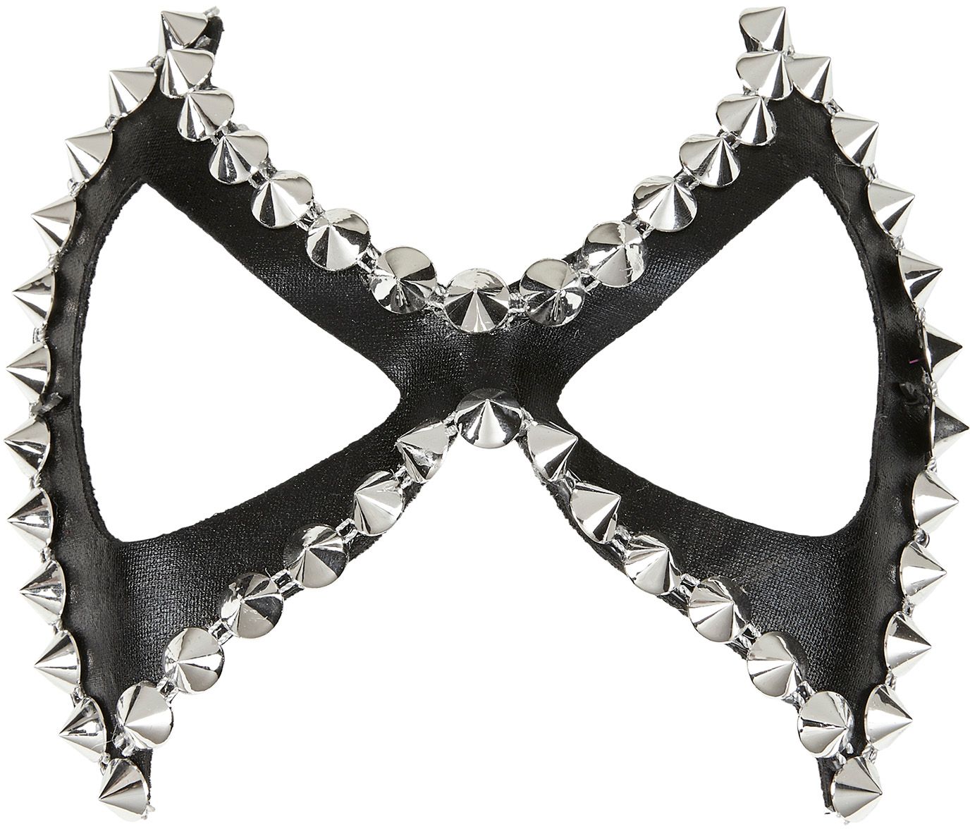 Diabolik SM oogmasker met spikes zwart