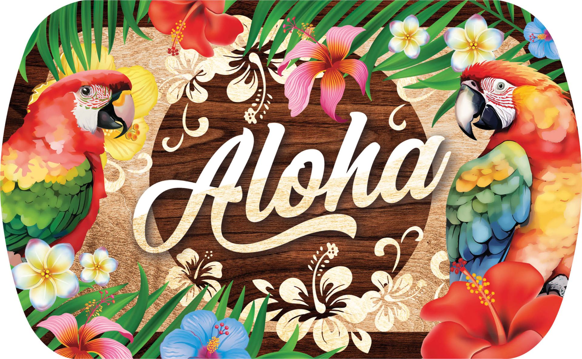 Dienblad Aloha Hawaii 39 x 24 cm