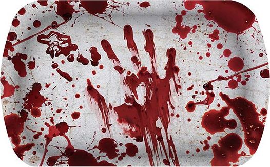 Dienblad bloederig 39 x 24 cm halloween