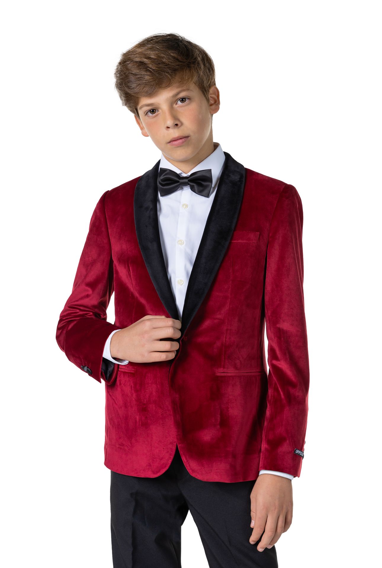 Dinner Jacket - Burgundy Blazer Tiener Jongens Opposuits