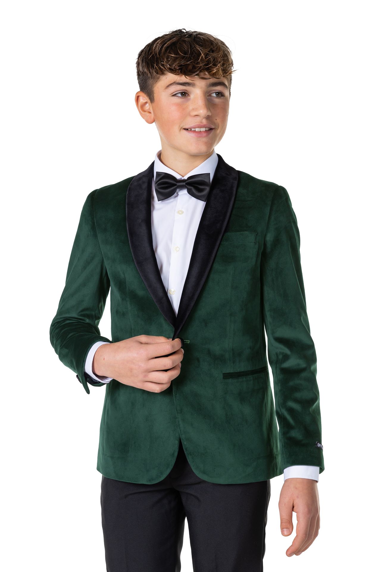 Dinner Jacket - Rich Green Blazer Tiener Jongens Opposuits