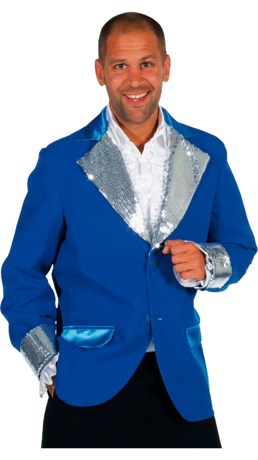 Disco colbert blauw mannen