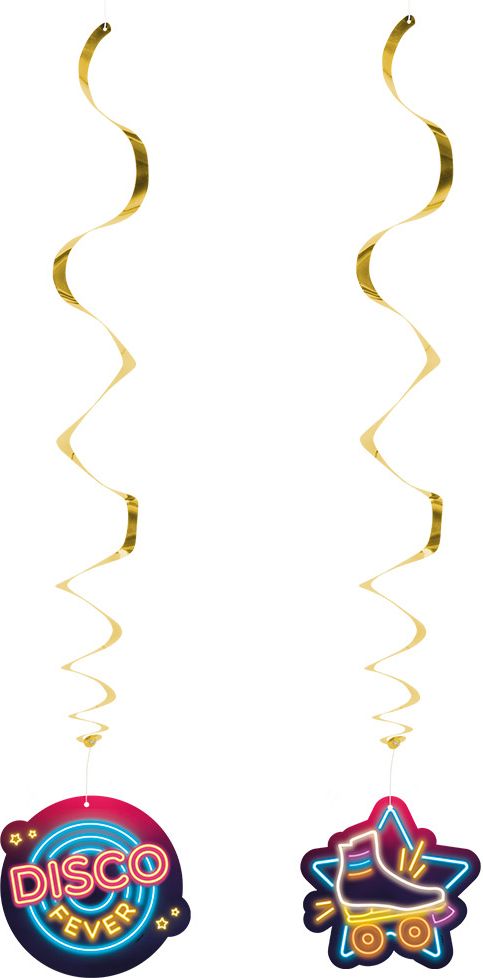 Disco decoratie swirl hangers