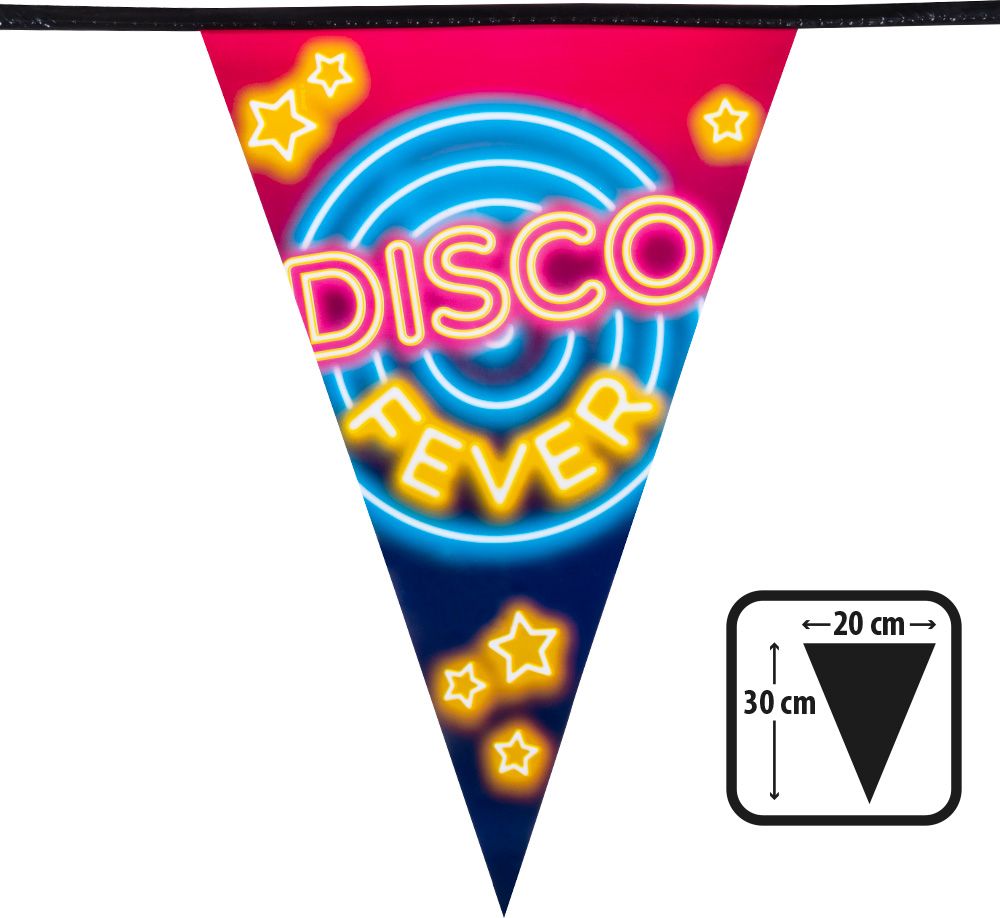 Disco fever thema vlaggenlijn