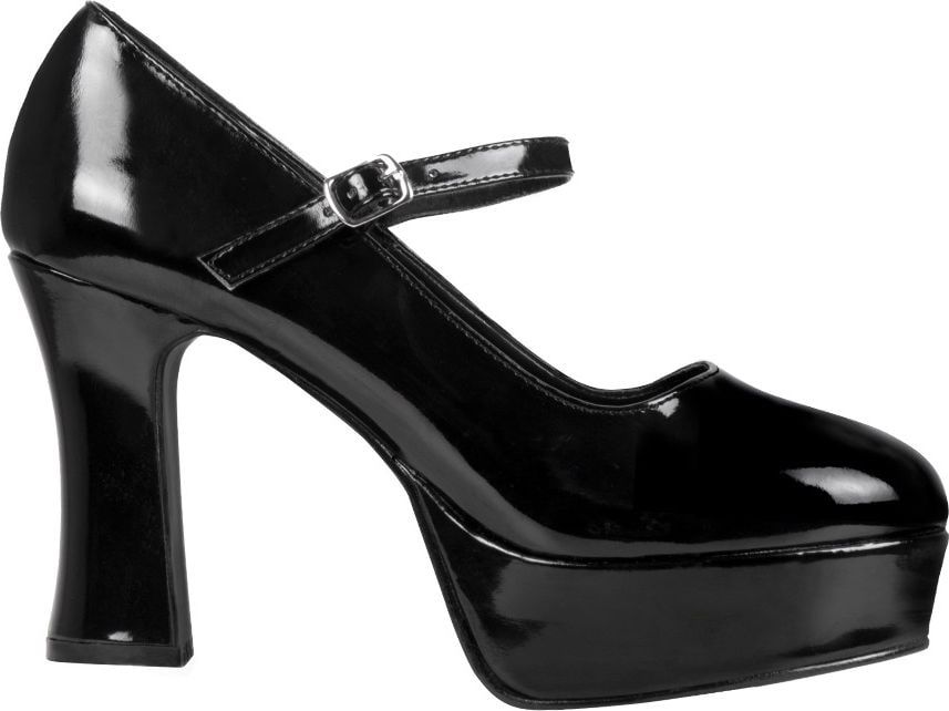 Zwarte hak schoenen deals