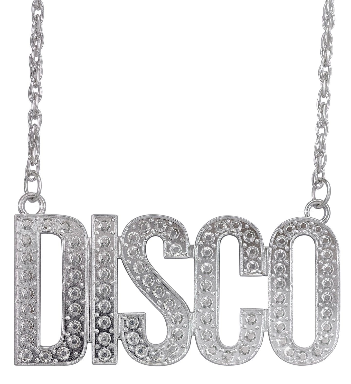 Disco Zilveren Feestketting