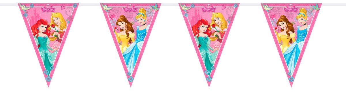 Disney prinsessen verjaardag vlaggenlijn