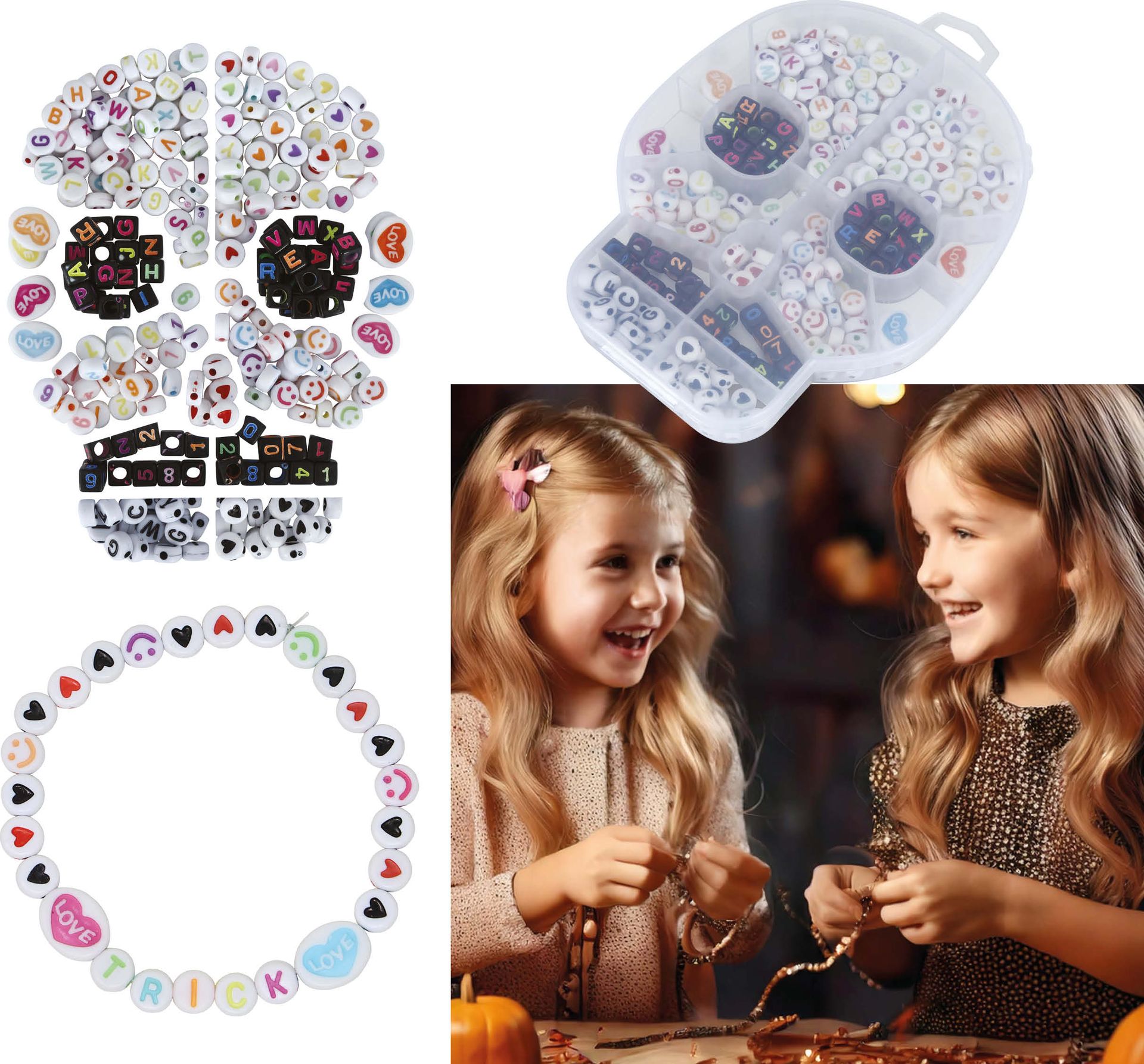Diy Halloween Armbanden Skull Set