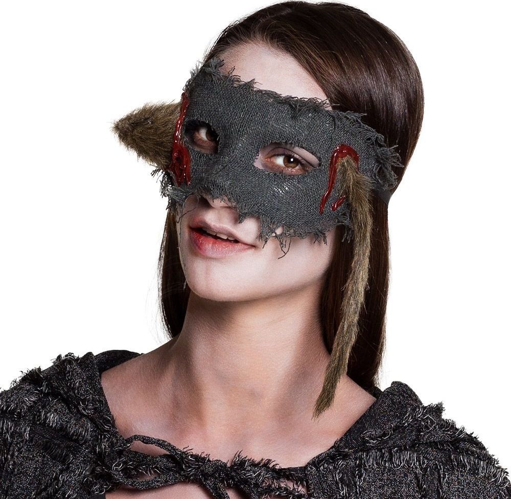 Dode rat oogmasker halloween