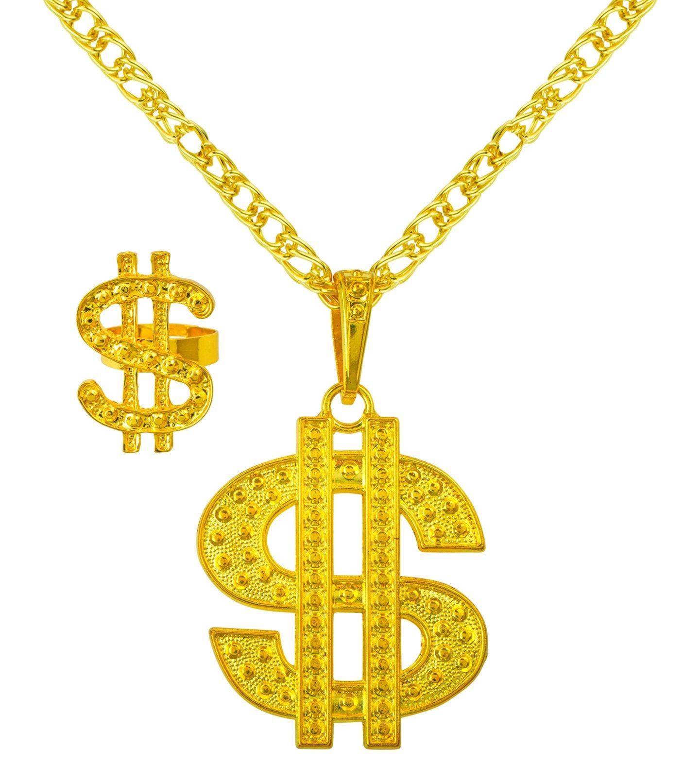 Dollarteken Feestketting en Ring