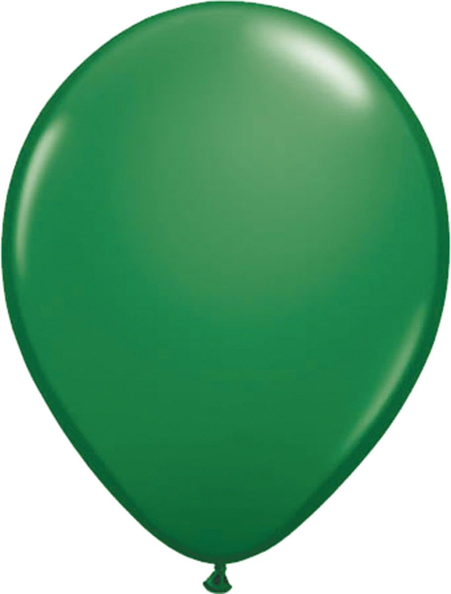 Donker groene basic ballonnen 10 stuks