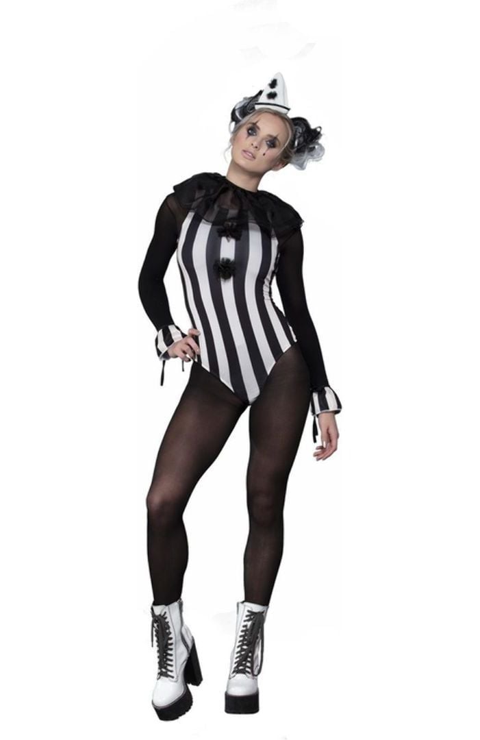 Donkere Clown Kostuum Dames Zwart
