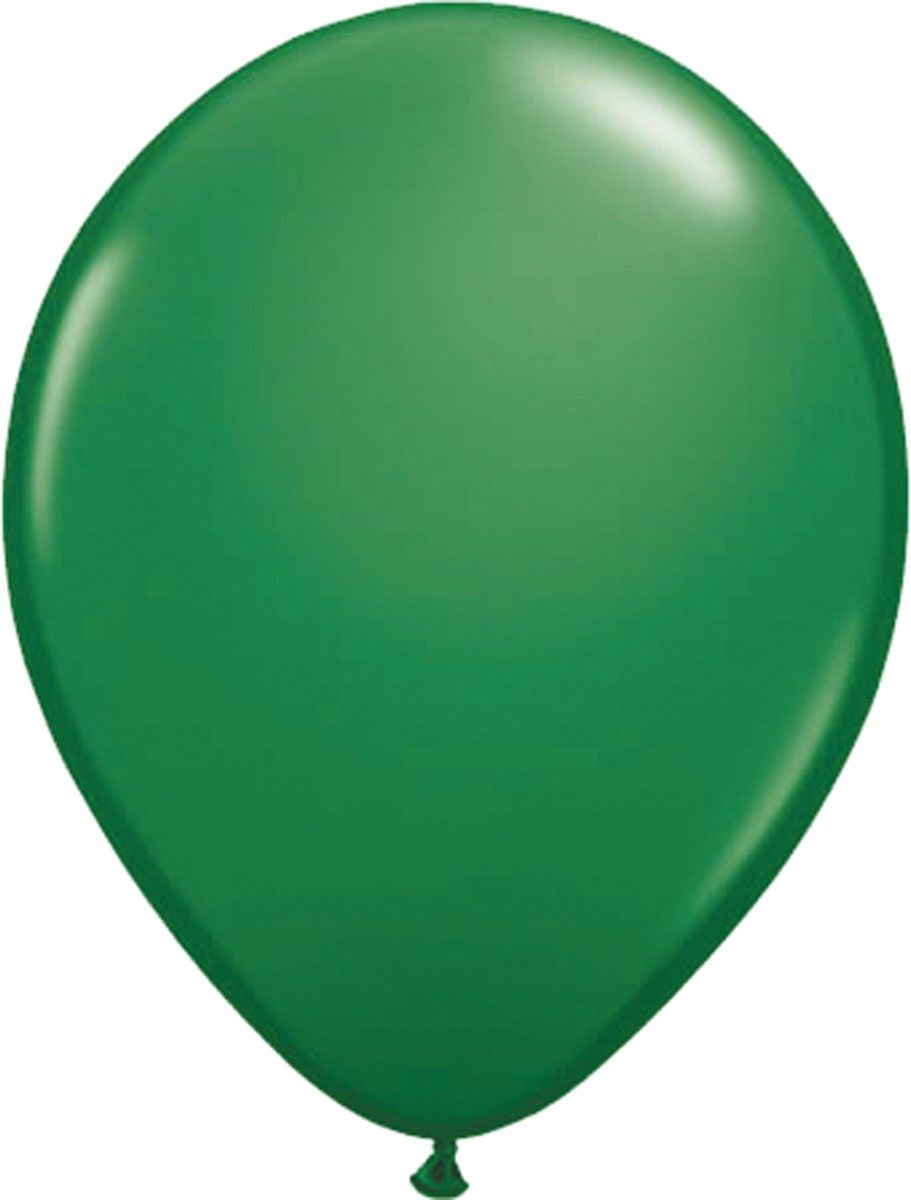 Donkergroene basic ballonnen 50 stuks 30cm