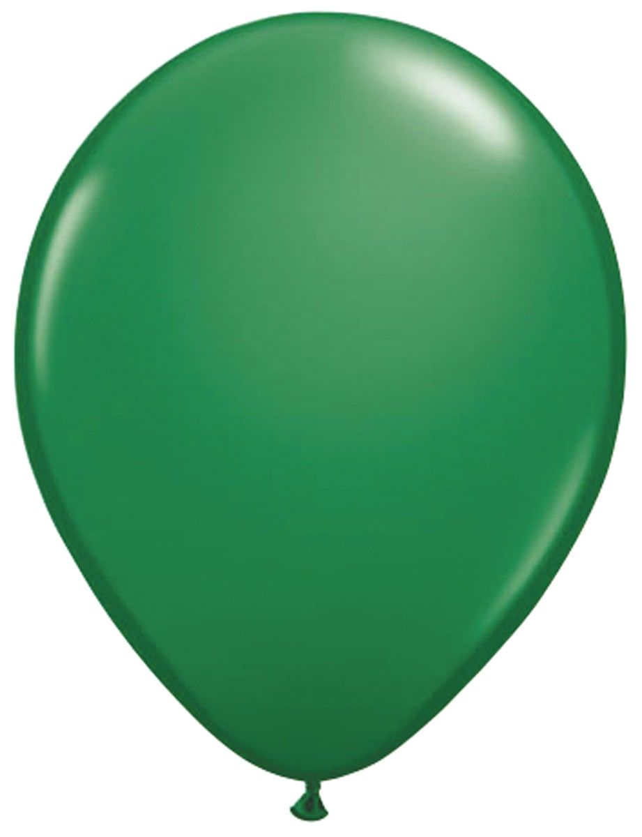 Donkergroene metallic ballonnen 10 stuks