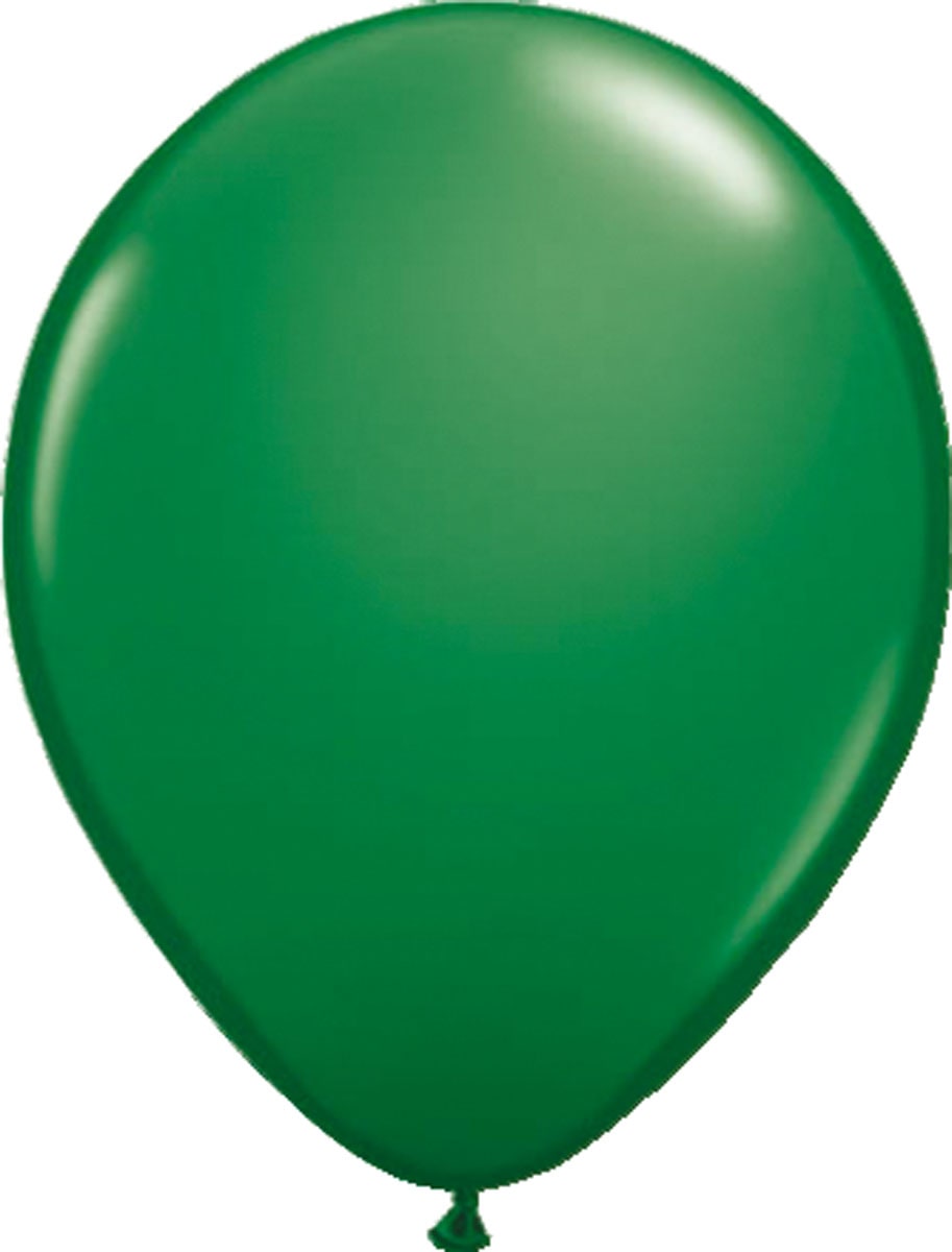 Donkergroene metallic ballonnen 100 stuks