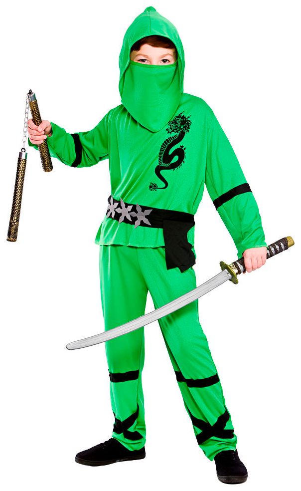 Draken ninja pak groen