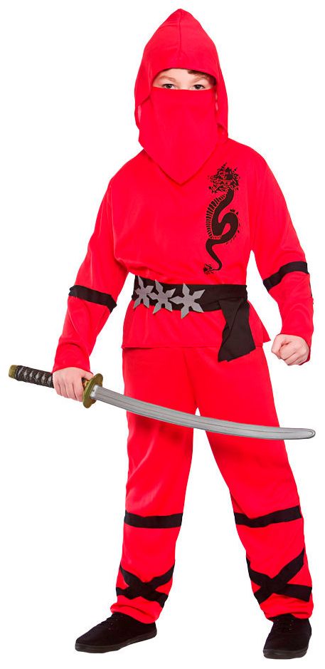 Draken ninja pak rood