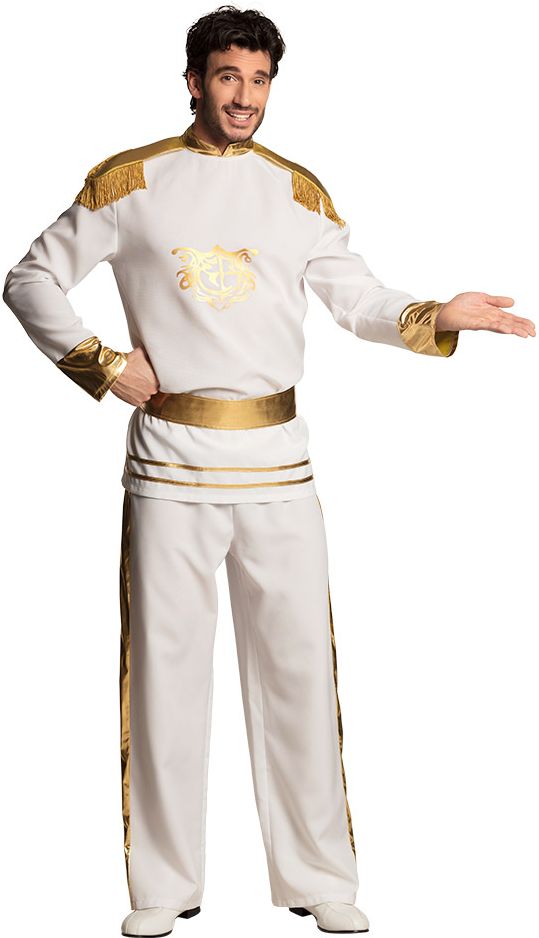 Droomprins kostuum wit met goud
