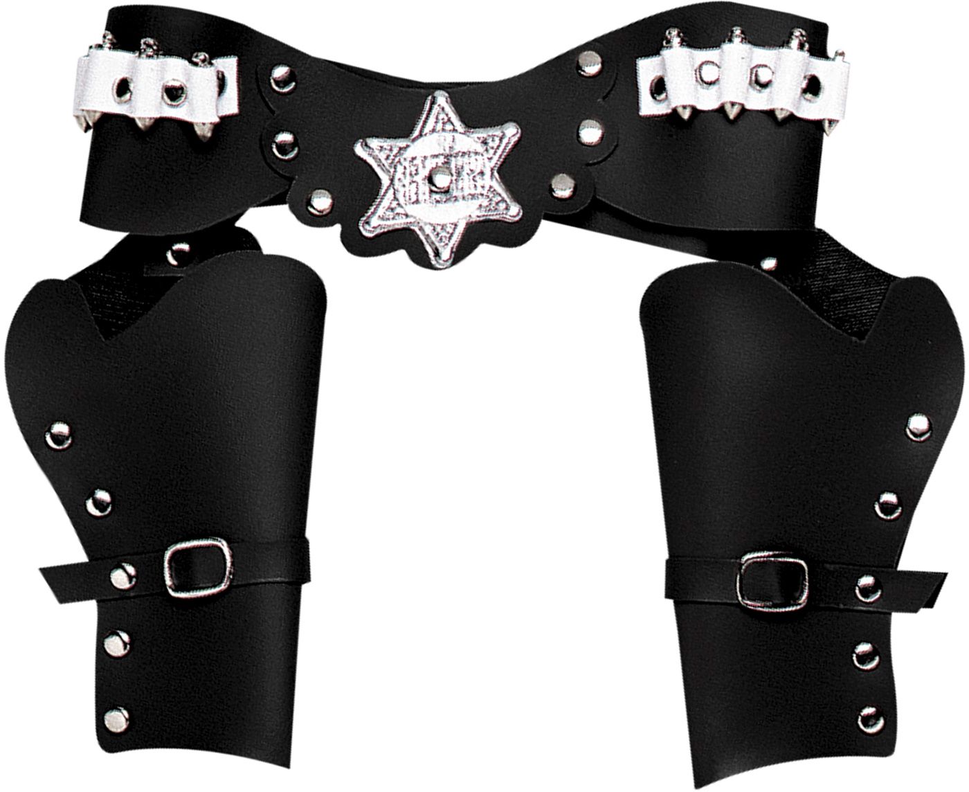 Dubbele cowboy holster zwart