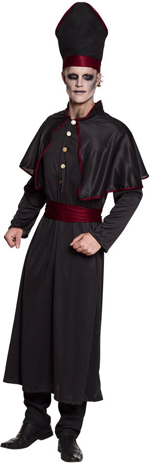 Duistere paus kostuum zwart