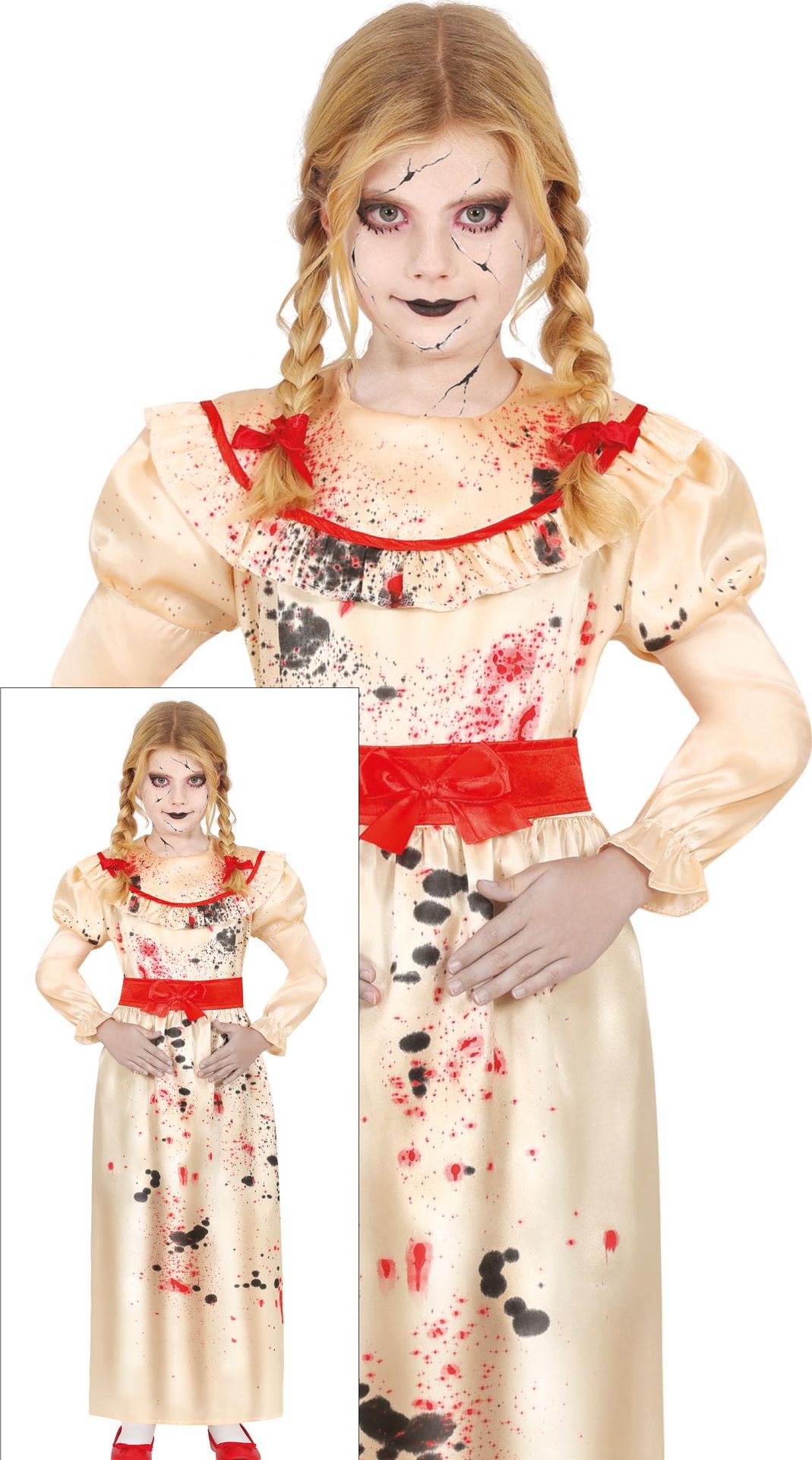 Duivel pop jurk halloween meisjes