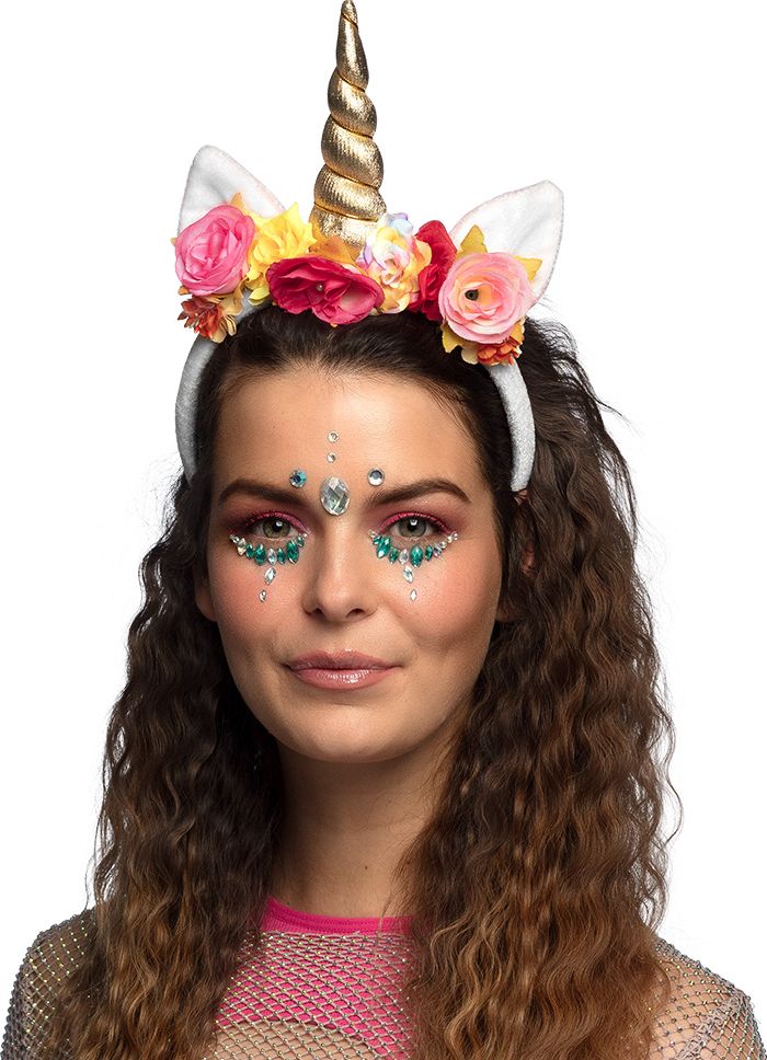 Eenhoorn Haarband met Bloemen