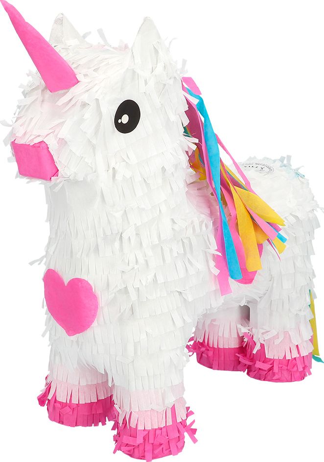 eenhoorn pinata wit standaard 37cm