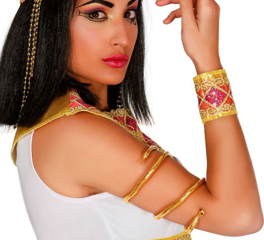 Egyptische armband gouden slang