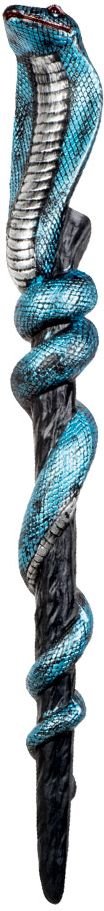 Egyptische cobra staf blauw