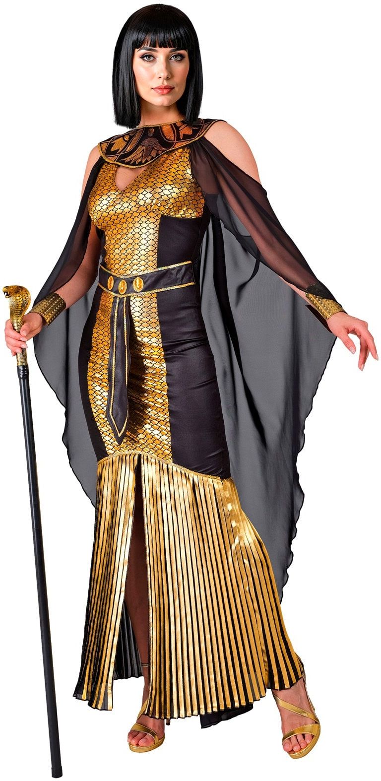 Egyptische Koningin Outfit Dames Goud